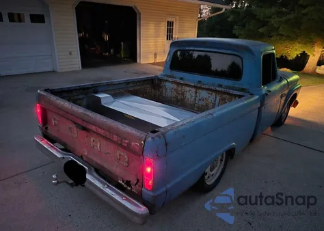 1965 Ford F100 из США, поврежденный, VIN F10DK709012